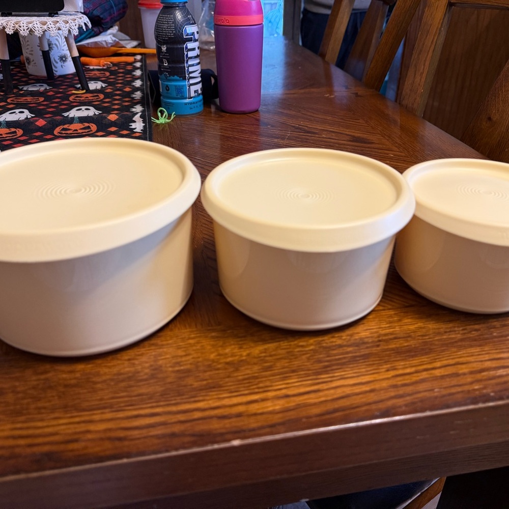 One Touch 3 Pc. Stacking Canisters